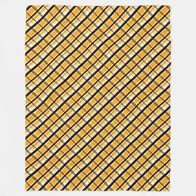Couverture Polaire Ventilateur sportif de Pittsburgh Jaune Gold Black (Devant)