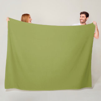 Couverture Polaire Vert couleur unie Avocat Sauge #939c43