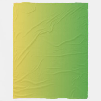 Couverture Polaire Vert et jaune ombre