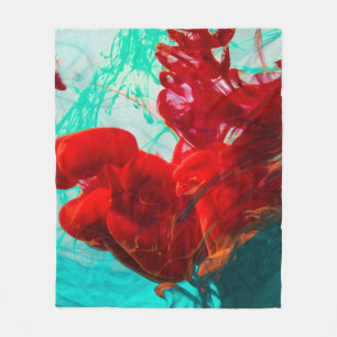 Couverture Polaire Vert et rouge