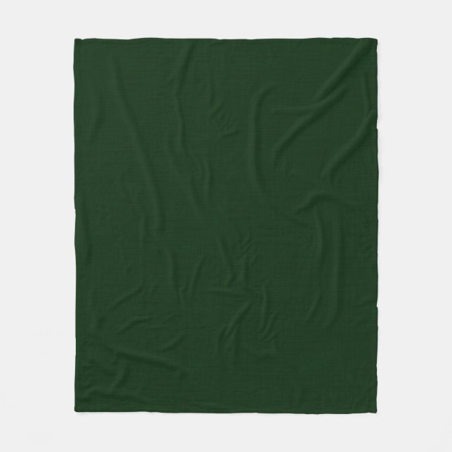 Couverture Polaire Vert foncé texturé (Devant)