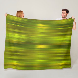 Couverture Polaire Vert rayé