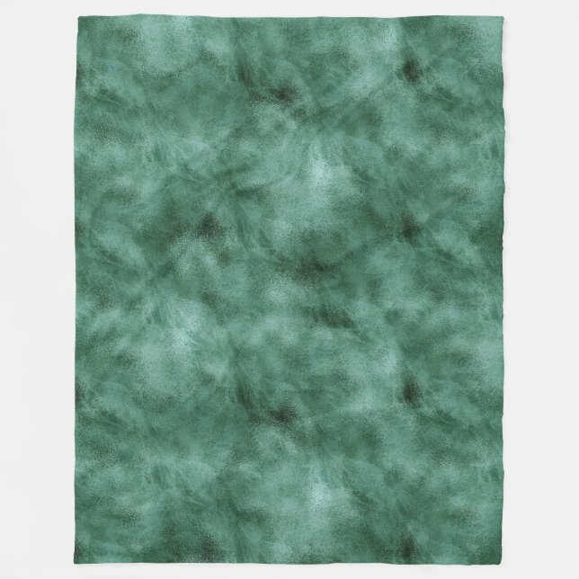 Couverture Polaire Vert Turquoise de pin chic (Devant)