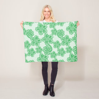 Couverture polaire verte