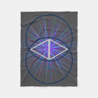 Couverture Polaire Vesica Pisces with Starburst Fleece Blanket