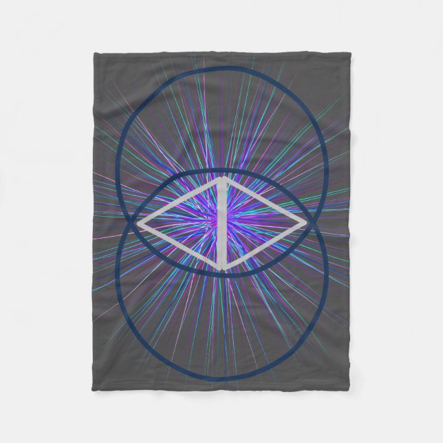 Couverture Polaire Vesica Pisces with Starburst Fleece Blanket (Devant)
