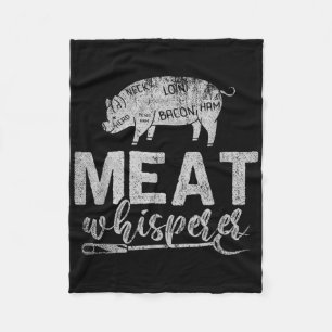 Couverture Polaire Viande Whisperer Griller Viande Fumer Barbecue Fun