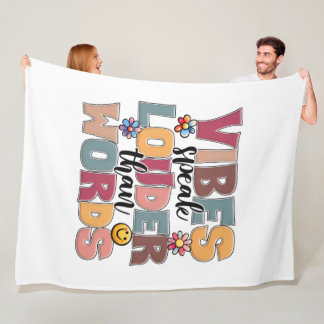 Couverture Polaire Vibes Parle Plus Fort Que Les Mots Rétro Groovy Ty