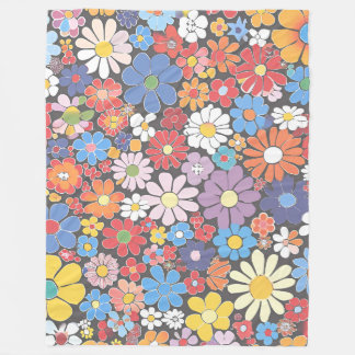Couverture Polaire Vibrant Millefiori Élégant Motif