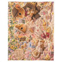 Victorian Mouse Baby Shower Cottagecore Nursery 