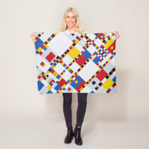 Couverture Polaire Victory Boogie Woogie, Mondrian