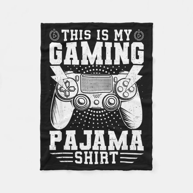 Couverture Polaire Video Game This Is My Gaming Pajama Funny Gamer Bo (Devant)