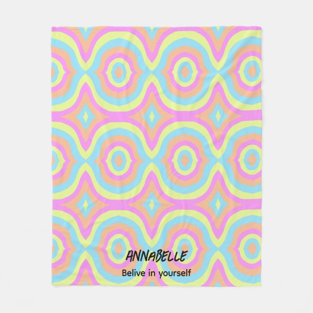 Couverture Polaire Vie colorée (Devant)