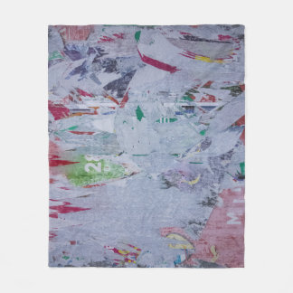 Couverture Polaire Vieilles affiches hiver look blanc vert gris rouge