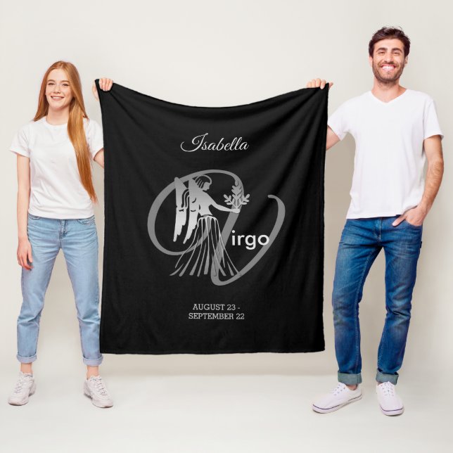 Couverture Polaire Vierge - signe de zodiaque (En situation)