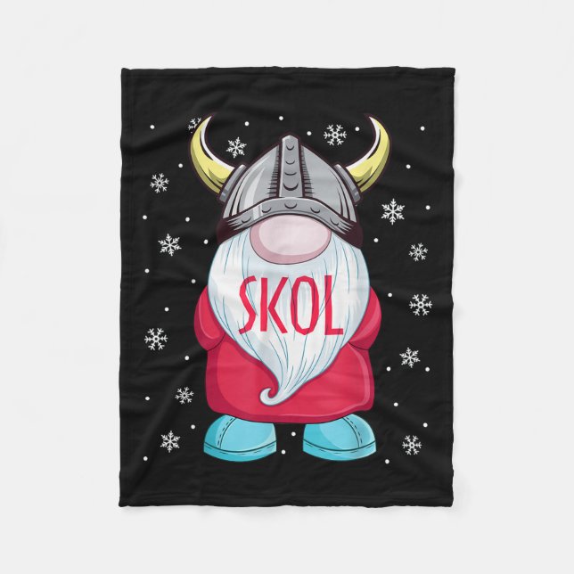Couverture Polaire Viking Gnome Skol Noël Norse Pajama Viking Me (Devant)