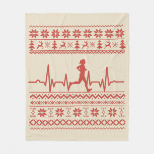 Couverture Polaire Vilain pull de Noël