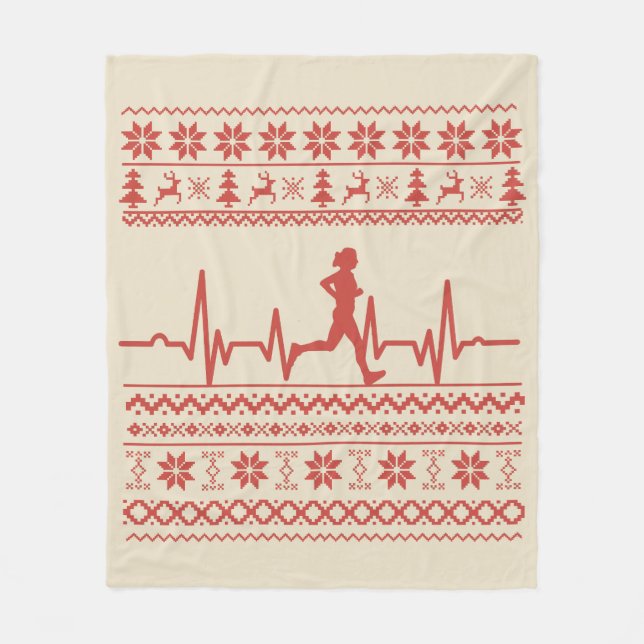 Couverture Polaire Vilain pull de Noël (Devant)