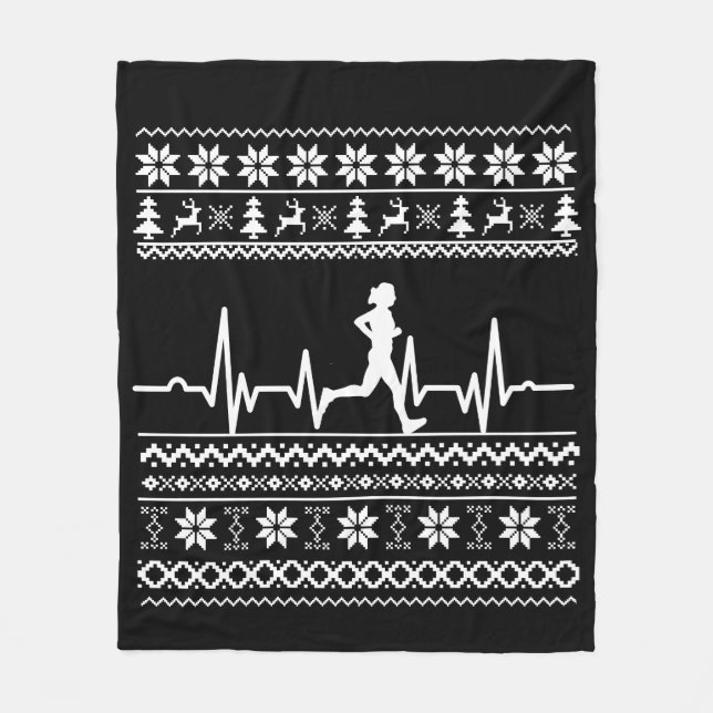 Couverture Polaire Vilain pull de Noël (Devant)