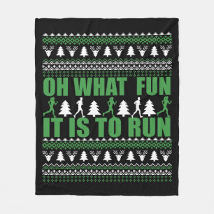 Couverture Polaire Vilain pull de Noël Joyeux