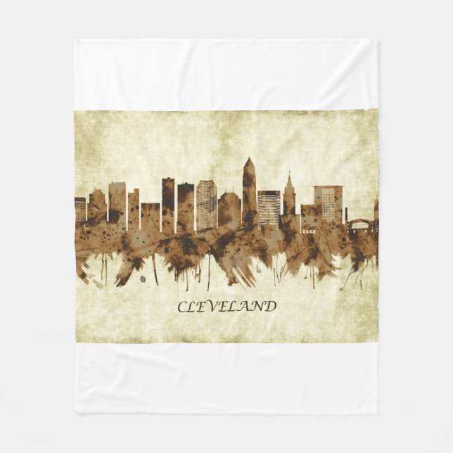 Couverture Polaire Ville de Cleveland Ohio (Devant)