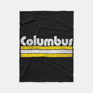 Couverture Polaire Ville de soccer vintage de Columbus 