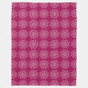 Couverture Polaire Vin Mandala