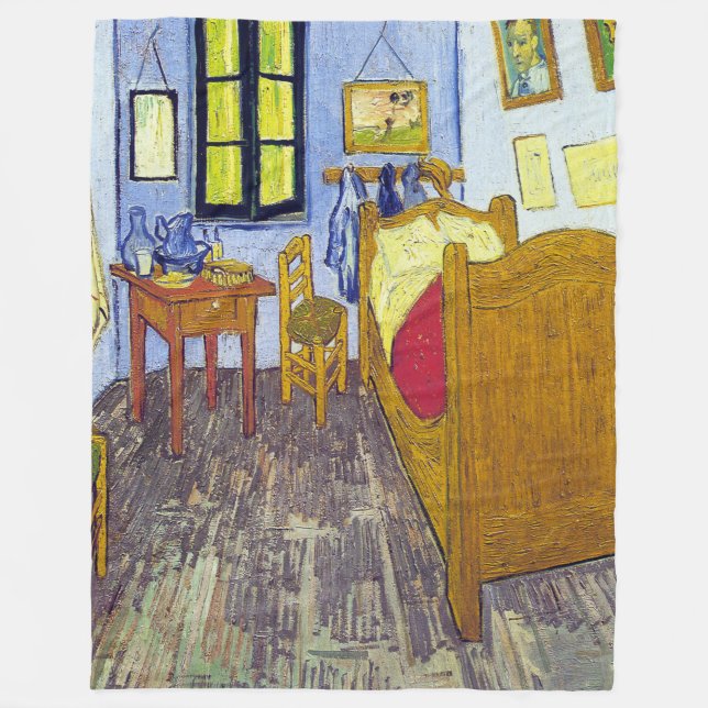 Couverture Polaire Vincent van Gogh 1888 la chambre à coucher chez (Devant)