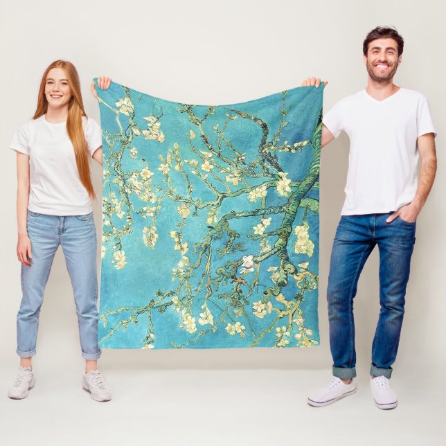Couverture Polaire Vincent van Gogh Blossomong Aramande (En situation)