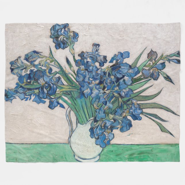 Couverture Polaire Vincent van Gogh - Irises (Devant (Horizontal))