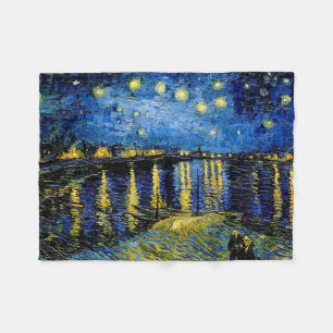 Couverture Polaire Vincent Van Gogh Nuit étoilée 1888 Blanche polaire
