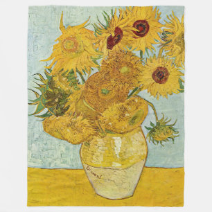 Couverture Polaire Vincent Van Gogh - Vase avec douze tournesols
