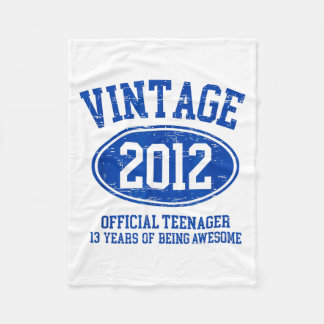Couverture Polaire Vintage 2012 Official Teenager 13th Birthday 13 Ye