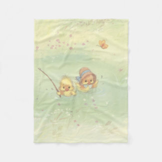 Couverture Polaire Vintage Duckies baby blanket