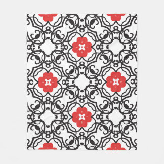 Couverture Polaire Vintage floral intemporel : sans couture classique