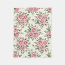 Vintage Pink Watercolor Roses Floral Seamless