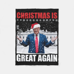Couverture Polaire Vintage Rendre Noël grand à nouveau Noël Noël Funn