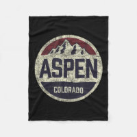 Vintage Retro Aspen Colorado Mountain Circle Skin