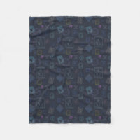 Vintage Stamp Pattern Fleece