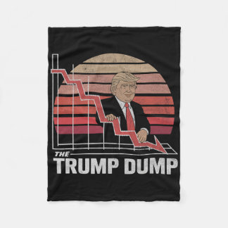 Couverture Polaire Vintage Trump Dump Anti Trump Stock Market Crash P