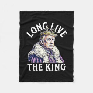 Couverture Polaire Vintage Trump Vive le roi Patriote américain