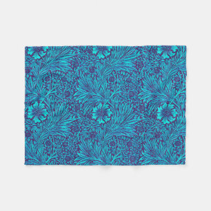 Couverture Polaire Vintage turquoise couleur violet foncé