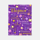 Violet rose filles nom Eleanor stars motif