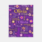 Violet rose jaune filles nom Olivia fleur