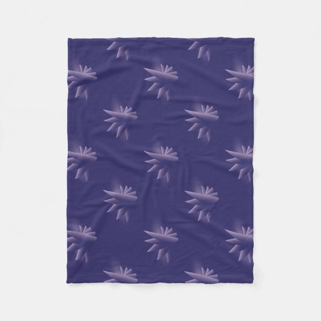 Couverture Polaire Violet Wings (Devant)