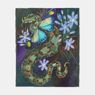 Couverture Polaire Vipère papillon Bitis Nasicornis