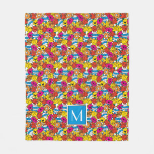 Couverture Polaire Visages souriants Monogramme