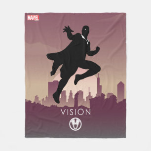 Couverture Polaire Vision Héroïque Silhouette