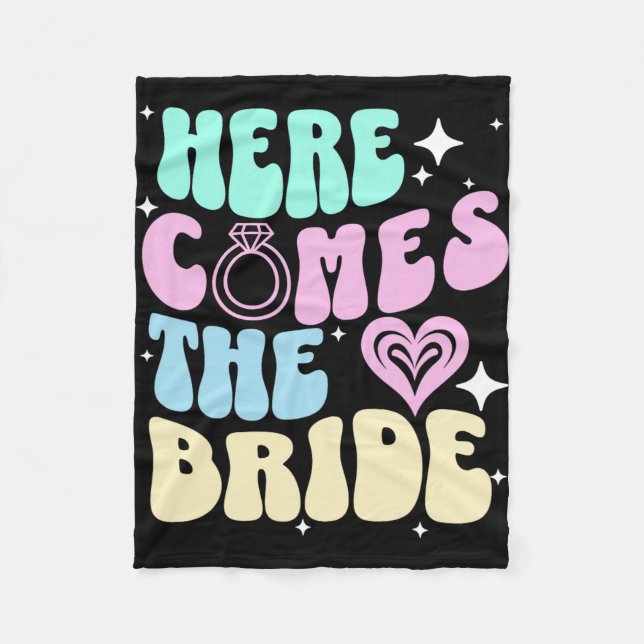 Couverture Polaire Voici Le Bride Bachelorette Party Bridal Sho (Devant)