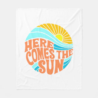 Couverture Polaire Voici Le Tee Soleil, Style Rétro, Style Hippie